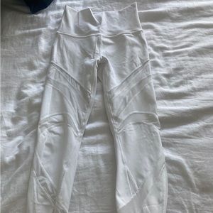 Lululemon White Mesh Leggings